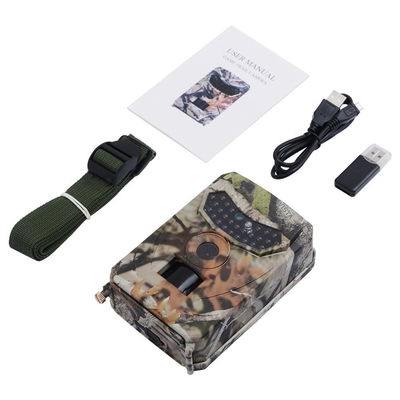 Υπαίθρια Pr100 κάμερα ιχνών κυνηγιού HD 12MP με τη νυχτερινή όραση καρτών SD