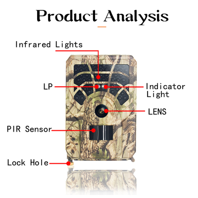PR300A Wifi ιχνών καμερών 46pcs 940nm IR LEDs App 24MP 1080P ηλιακός που τροφοδοτείται ασύρματος
