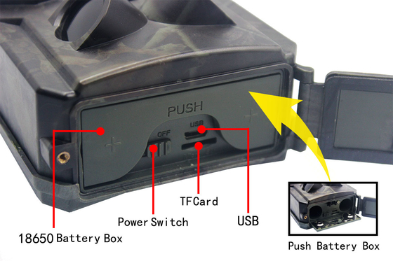 PR400 ΥΠΕΡ HD κυνηγιού καμερών 1080P 30FPS 34pcs IR των οδηγήσεων 16MP κάμερα νυχτερινής όρασης άγριας φύσης υπέρυθρη