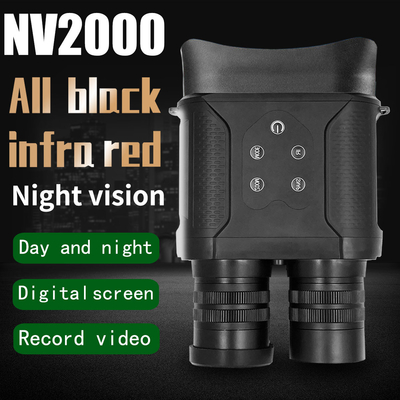 NV2000 διοφθαλμική νυχτερινή όραση 4 " απόσταση 400m ζουμ 6x IR οθόνης